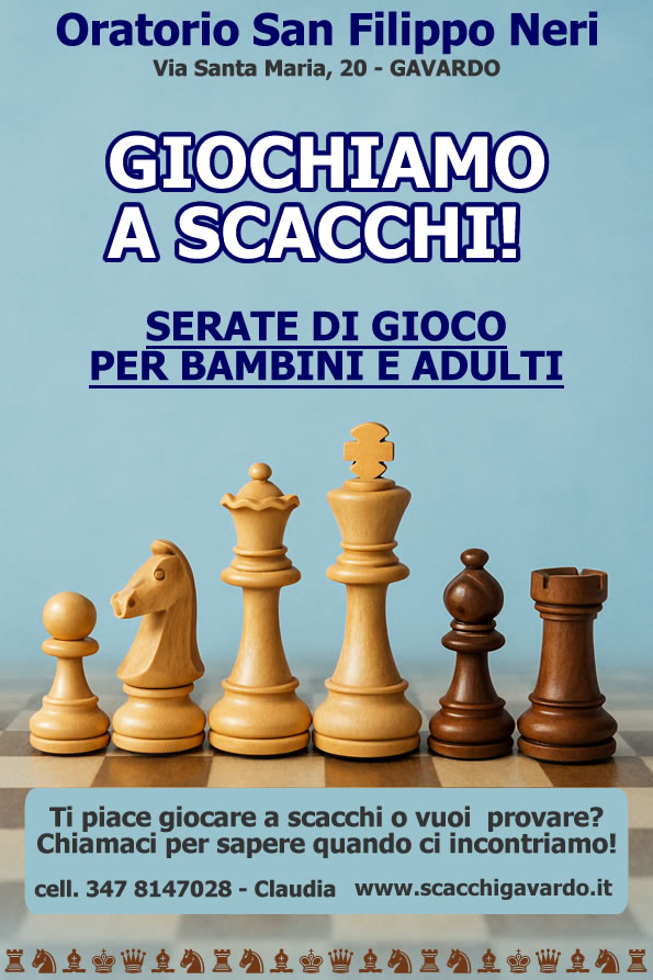 torneo scacchi Oratorio Gavardo